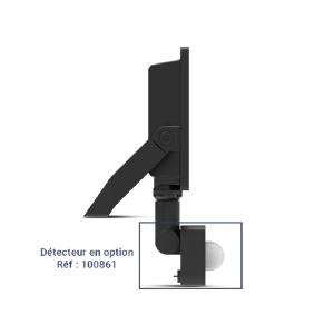 Miidex – LED-Strahler LUMOS LITE Schwarz 10 W, CCT, IP65 (Sensor optional) – Art.-Nr.: 100738