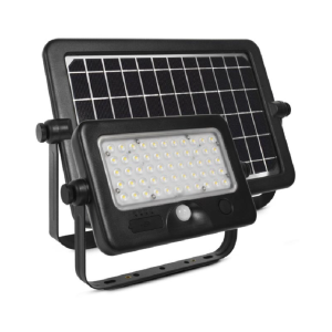 Miidex – LED-Solarstrahler SUNNY LUMOS 10 W, 4000 K, mit Bewegungsmelder und Dämmerungsschalter – Art.-Nr.: 80802