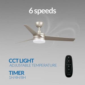 Ledme – LED-Deckenventilator „Grey Curve“ – Dsc cct – Art.-Nr.: LM8814
