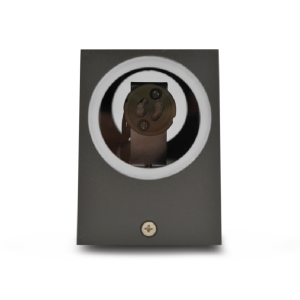 Miidex - Candeeiro de parede ALTESSE RECT GU10 x 2 Cinza Antracite IP44 - Ref.: 70031