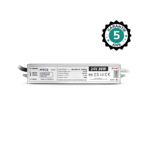 Miidex - Alimentatore per LED 30 W - 1,25 A - 24 V CC - IP67 - GARANZIA 5 ANNI - Codice: 100466