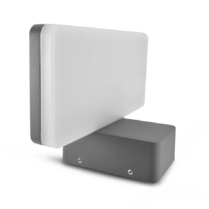 Miidex - MUSCADET 12-watt 230V 3000K Anthracite IP65 LED Wall Light - Ref: 70461