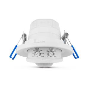 Miidex - Detetor de movimento por infravermelhos com LED, para encastrar, 360° - Ref.: 75493