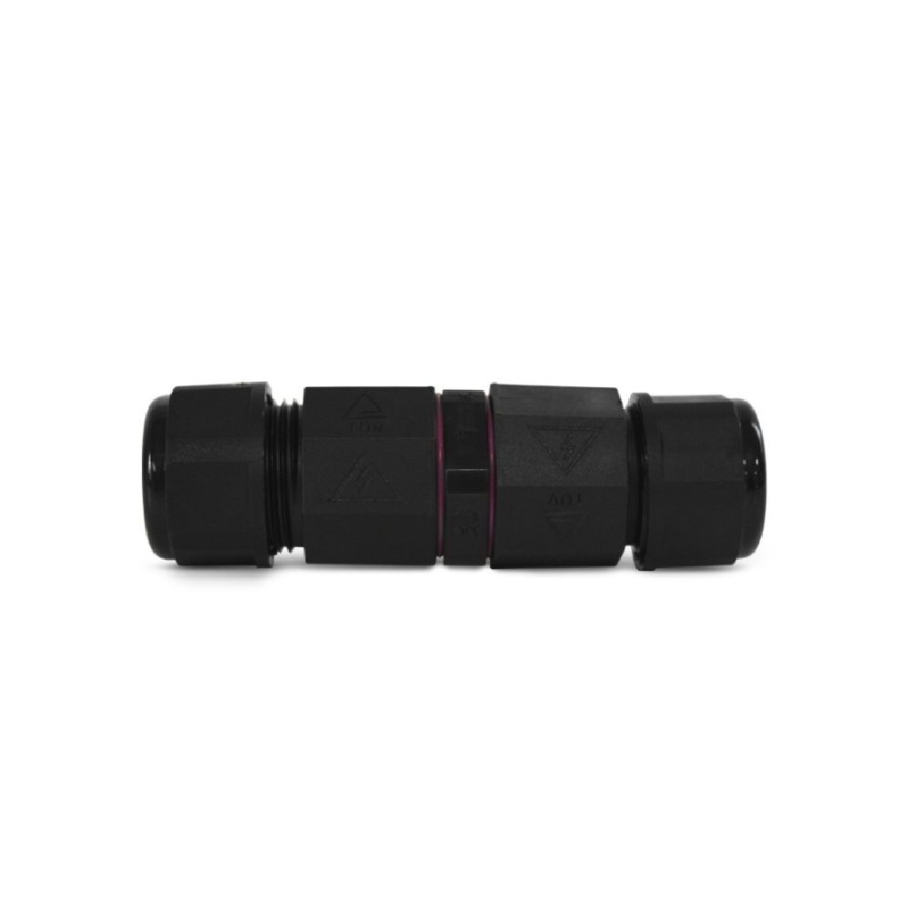 Miidex - Connecteur étanche automatique IP68 250V 16A Noir 3 Fils Monobloc - Réf : 72130
