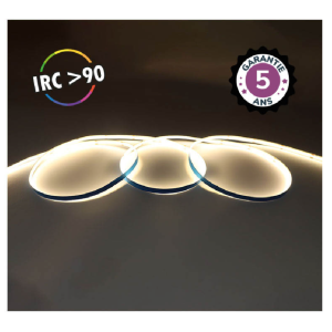 Miidex - LED strip COB, 3000K, 5 m, 320 LEDs/m, 9W/m, IP20 - 24V - 5-year warranty - Ref: 100516