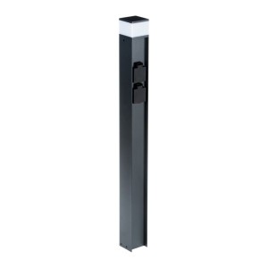 Kanlux - Luminária de exterior com tomadas e fonte de luz G9 substituível DASTEN IP44 - Ref.: 38767