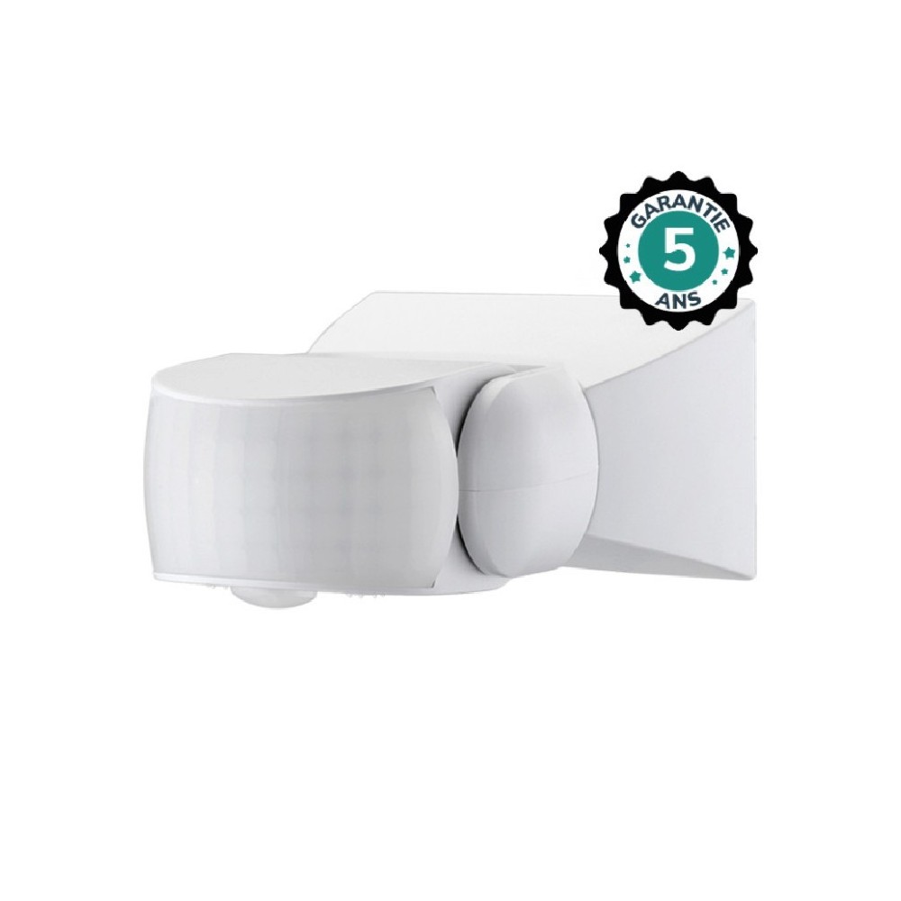 Miidex - Rilevatore di movimento a infrarossi DA PARETE IP65 180/360° - Cod. art.: 75500