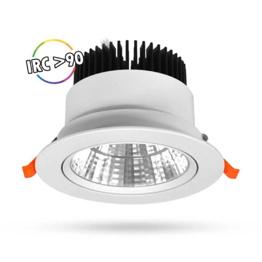 Miidex - Spot LED SPARK II Orientable 12W 4000K IRC90 IP 40/20 - Réf : 100402
