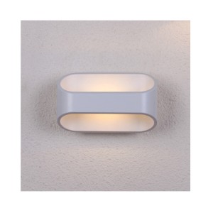 Miidex - Candeeiro de parede LED LOTUS Branco 6 W 3000 K - Ref.: 70321