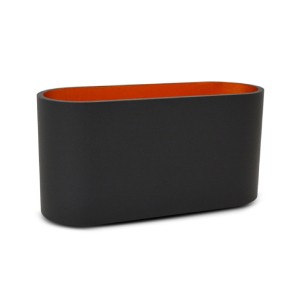Miidex - Applique da parete HOYA OVALE G9 X1 Nero/Oro Ovale - Cod. art.: 700400