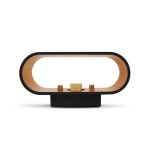 Miidex - Candeeiro de parede HOYA OVALE G9 X1 Preto/Dourado Oval - Ref.: 700400