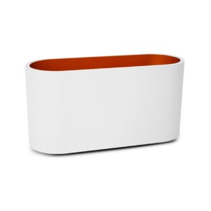 Miidex - Applique led murale HOYA OVALE G9 X1 blanc doré - Réf : 70040