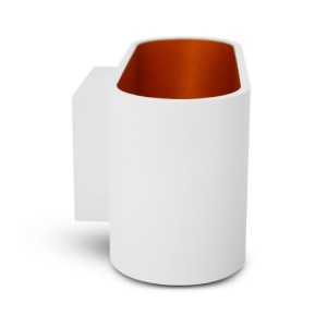Miidex - Applique da parete a LED HOYA OVALE G9 X1 bianco dorato - Cod. art.: 70040