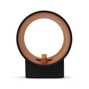 Miidex - Applique Murale HOYA G9 X1 Noir/Doré Cylindrique - Réf : 700390