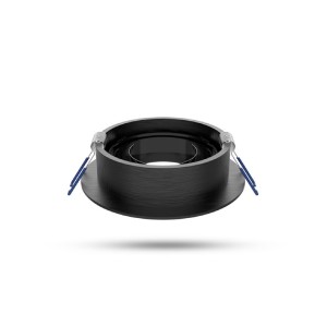 Miidex - Supporto per faretto rotondo orientabile DECLIPS nero Ø92 mm - Cod.: 77120