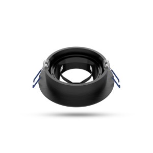 Miidex - Supporto per faretto rotondo orientabile DECLIPS nero Ø92 mm - Cod.: 77120