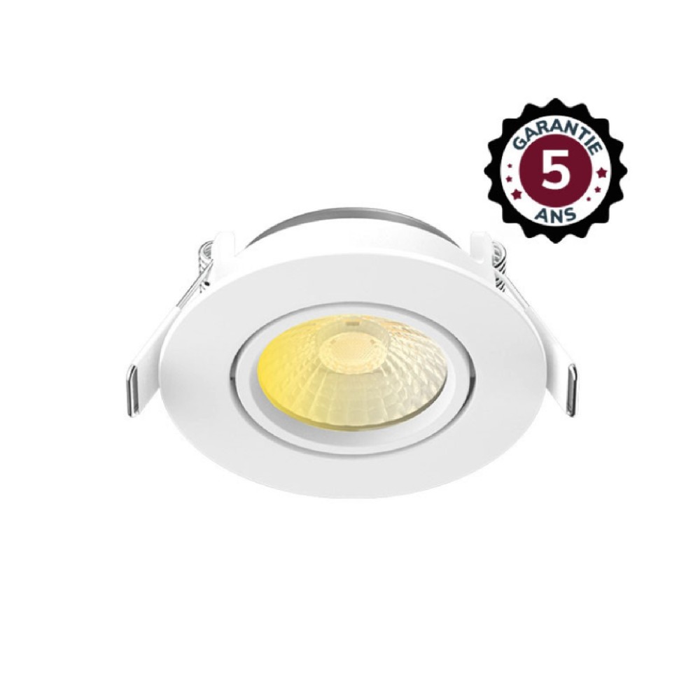Miidex - Foco LED ÉCLAT II CCT, BBC, orientable, 6 W, 2700/3000/4000 K, regulable - Garantía de 5 años - Ref.: 100268