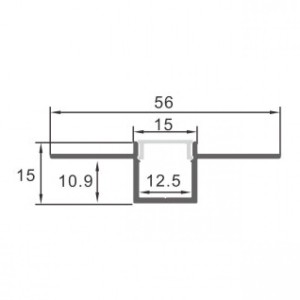 Ledme - Profilé En Aluminium Crow - 2 Mètres - Réf : LM3873