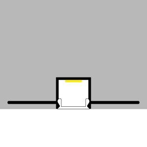 Ledme - Jut-aluminiumprofiel - 2 meter - Art.nr.: LM3859