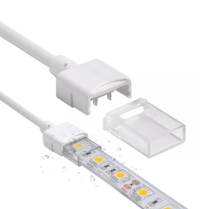 Ledme - Connecteur de Début Pour Ruban Led Ip68 10Mm Out 8Mm In 2Pin - Réf : LM2923