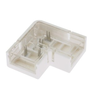 Ledme - Connecteur L Pour Ruban Led Ip68 10Mm Out 8Mm In 2Pin - Réf : LM2616