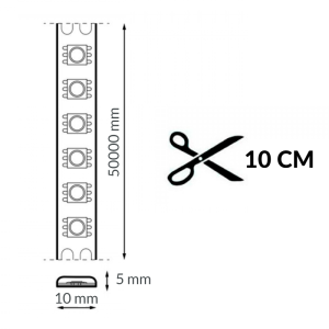 Ledme - Ruban de Led 220V Cob Point 14W/m 2300K Ip67 - vendu au ml - Réf : GA2688-1ML