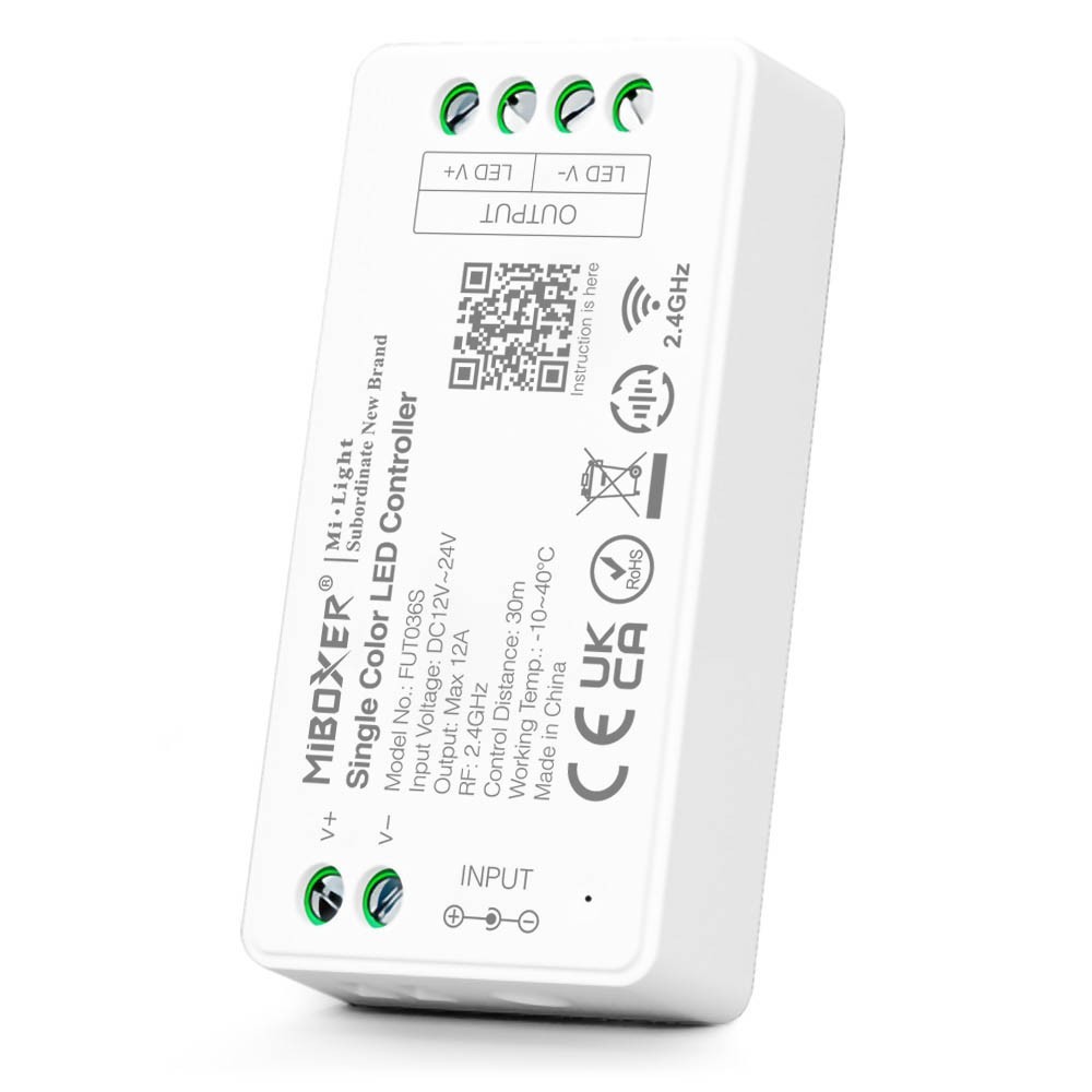 MiBoxer - Controlador LED de uma única cor (2,4 GHz) - Ref.: FUT036S