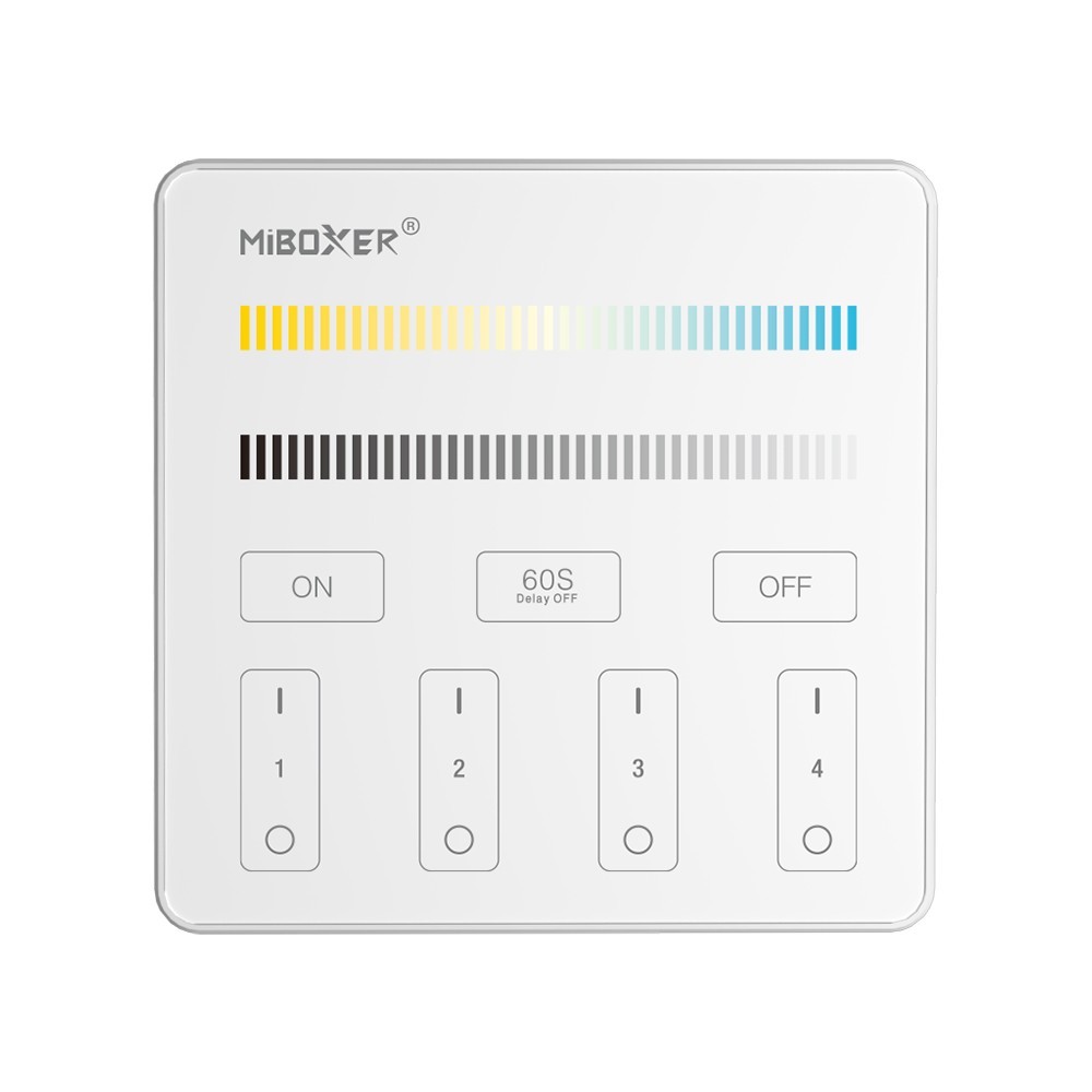 Miboxer - Wireless 4-zone white touchscreen LED controller (colour temperature) - Ref: FUTB2