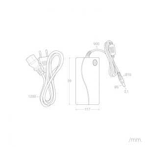 https://design-led.fr/es/ Transformador 12V CA 60W 5A con enchufe 13,00 € 11,05 € P168C0