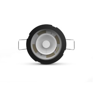 Miidex - Spot LED « CCT » BBC 6 W 2700/3000/4000 K, regulável, preto + Detetor - Garantia de 5 anos - Ref.: 100620