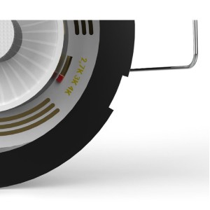 Miidex - LED-spot CCT BBC 6W 2700/3000/4000K dimbaar, zwart + bewegingssensor - 5 jaar garantie - Art.nr.: 100620