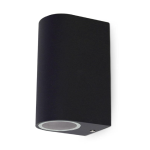 Miidex - Applique da parete ALTESSE RD GU10 x 2 Grigio antracite IP44 - Cod. art.: 70032