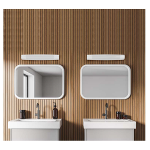 Miidex - ELIPSO LED Bathroom Strip Light + ON/OFF Switch + 230V Socket - 8W - 4000K - Ref: 101087