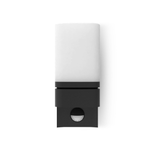 Miidex - Applique orientabile ELOUAN a LED, nera, 7,5 W, 3000 K + sensore IR, IP54 - Cod. art.: 100945