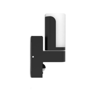 Miidex – Schwenkbare LED-Wandleuchte ELOUAN, schwarz, 7,5 W, 3000 K + IR-Sensor, IP54 – Art.-Nr.: 100945