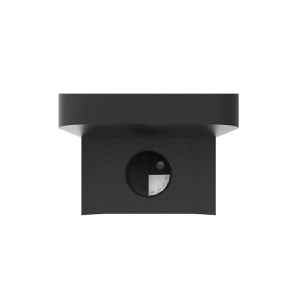 Miidex - Applique orientabile ELOUAN a LED, nera, 7,5 W, 3000 K + sensore IR, IP54 - Cod. art.: 100945
