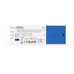 Miidex - Verstelbare LED-spot CCT BBC 6W 2700/3000/4000K dimbaar IP65/5X - 5 jaar garantie - Art.nr.: 101130