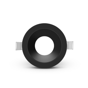 Miidex – Round/round low-luminance black/black flange for ÉCLAT II spotlight – Ref: 100292