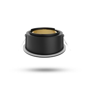 Miidex – Round, low-luminance black and gold flange for ÉCLAT II spotlight – Ref: 100291