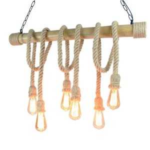 https://design-led.fr/it/ Plafoniera in bambù e corda 6XE27 113,00 € 96,05 € LM8037