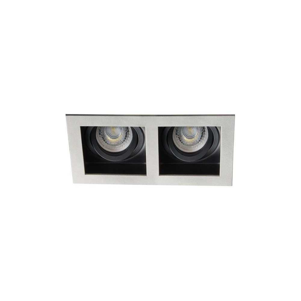 https://discount-led.fr/it/ Montaggio a soffitto ARET 100 x 185 mm grigio 2XGU10  16,10 €  11,27 €  -30%  26724