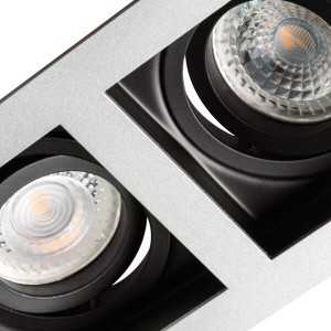 https://design-led.fr/es/ Soporte de techo ARET 100 x 185 mm gris 2XGU10 26724 16,10 € 11,27 € -30%