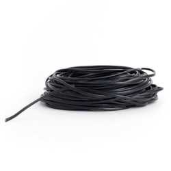 Cavo piatto nero a 2 fili 0.75mm venduto a ml