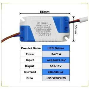 https://discount-led.fr/it/ Driver LED dimmerabile 3-4W x 1w 280-300mA 9-13VDC  4,30 €  3,44 €    2258