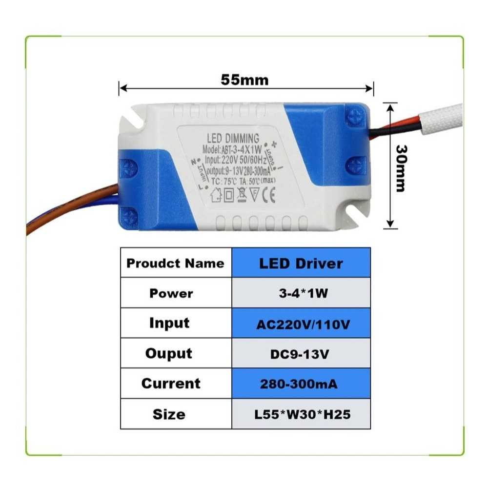 https://discount-led.fr/gb/ Dimmable LED driver 3-4W x 1w 280-300mA 9-13VDC  4,30 €  3,44 €    2258