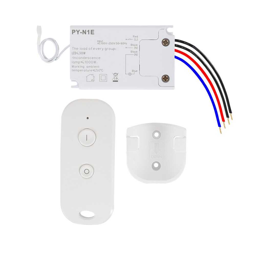 https://design-led.fr/es/ Interruptor único con mando a distancia por radiofrecuencia - 30 m 27,30 € 23,21 € P01040