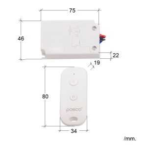 https://design-led.fr/nl/ Enkele schakelaar met RF afstandsbediening - 30m 27,30 € 23,21 € P01040