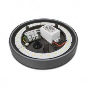 https://discount-led.fr/pt/ Aplique o candeeiro de parede LED SYRAH redondo antracite 10W 4000K IP54  91,80 €  73,44 €    70291