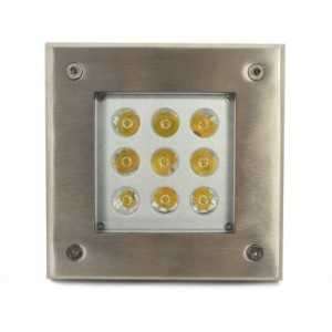 https://design-led.fr/pt/ Refletor LED ETNA CARRE para encastrar no chão em aço inoxidável 316L 9W 3000K 135,30 € 115,01 € ...