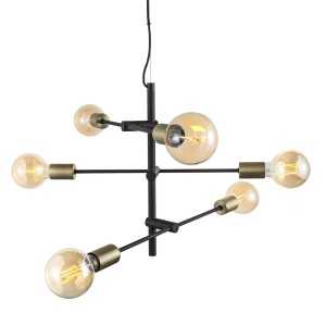 https://discount-led.fr/gb/ Josefine Suspension lamp Matt black 6xE27  109,90 €  87,92 €    48933003